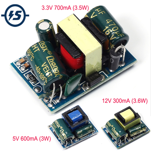 For Arduino Power Supply Module AC-DC 3.3V 5V 12V 600mA 3W Isolated Switching 220V to 3.3V 5V 12V Buck Step Down Module Voltage ► Photo 1/6