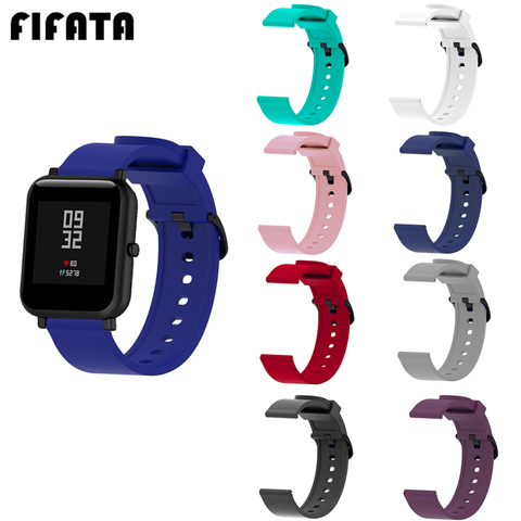 FIFATA Soft Silicone Smart Watch Wristband For Huami Amazfit Bip/GTS/Polar Ignite/Garmin Vivoactive 3 Watch 20MM Replacment Band ► Photo 1/6