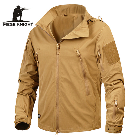 Mege Brand Clothing New Autumn Men's Jacket Coat Military Clothing Tactical Outwear US Army Breathable Nylon Light Windbreaker ► Photo 1/6