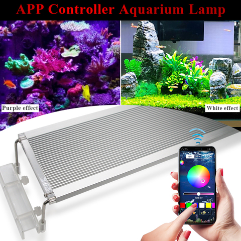Zhongji 30-80CM RGB LED Aquarium Lighting Plant Marine Fish Aquarium Light Fixture Lamp For Aquarium LED Lighting Holder Timer ► Photo 1/6