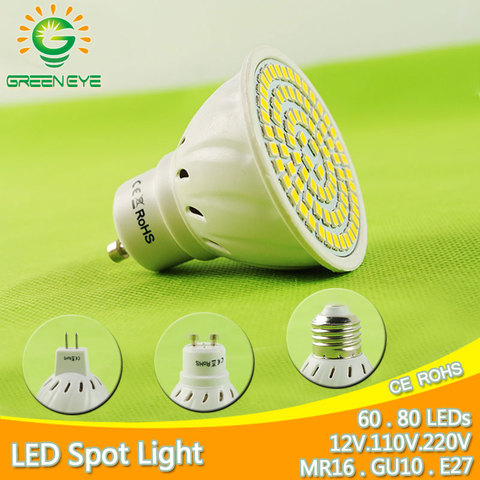 Dimmable LED Spotlight Bulbs GU10 MR16 E27 E14 9W 12W 15W 110V 220V Spot  Lamps