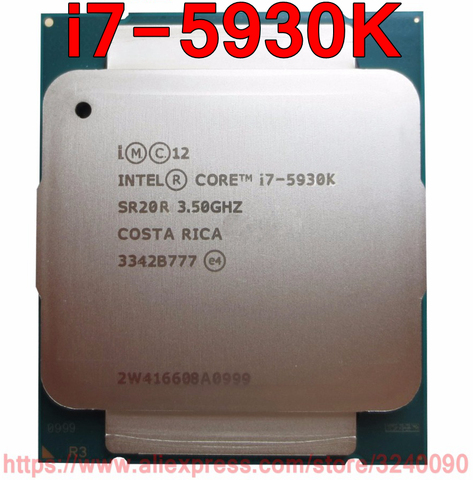 Original Intel CPU CORE i7 Processor i7-5930K 3.50GHz 15M 6-Cores i7 5930K Socket2011-3 free shipping ► Photo 1/1