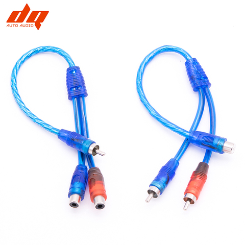 1 Pcs Rca Audio Cable Y Adapter Splitter 1 Male To 2 Female and 1 Female To 2  Male Optional 1F2M 1M2F Splitter Audio Line Plug ► Photo 1/6