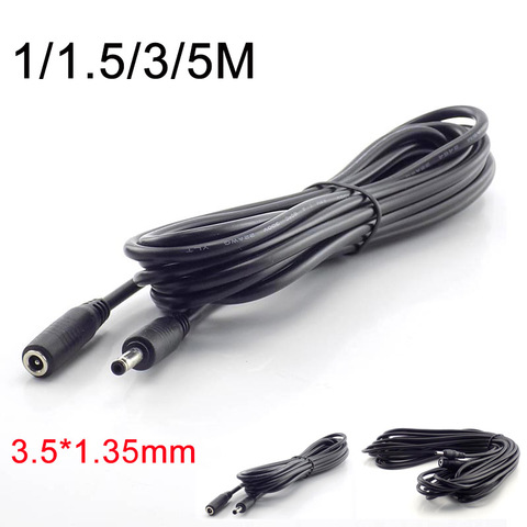 1/1.5/3/5M Male Female DC 5-24V Power Cable Extension Power Cord Adapter 3.5mmx1.35mm Connector for CCTV Cable Security Camera ► Photo 1/6