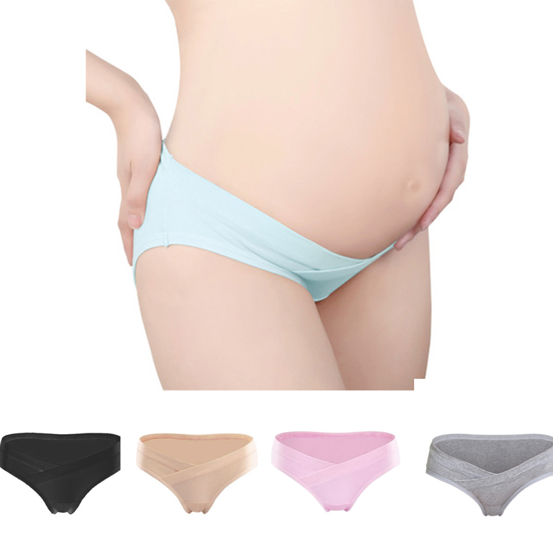 1Pcs Women Low-Waist U-shaped Maternity Cotton Panties Pregnant Briefs