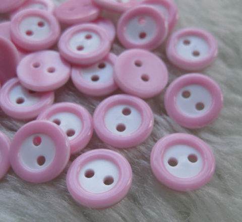 U pick 2 Holes 100pcs Round Colorful Button 11 x 11 mm Plastic Buttons For Sewing Garment Supplies Accessory ► Photo 1/3