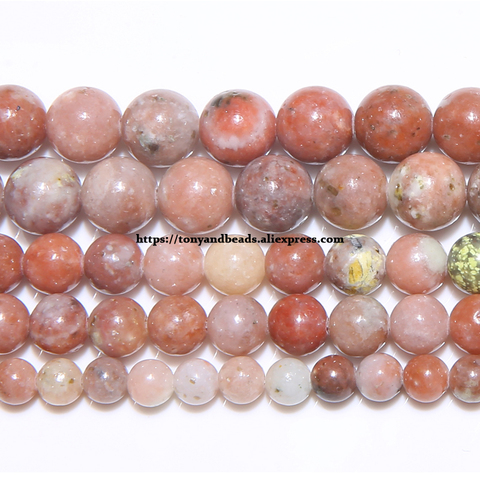 Free Shipping Natural Stone China Material Pink Opal Round Loose Beads 6 8 10 MM Pick Size For Jewelry Making ► Photo 1/1