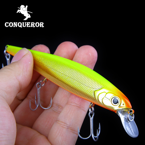 Retail Conqueror hot model fishing lures hard bait different colors for choose 125mm 16g minnow,quality professional minnow ► Photo 1/1