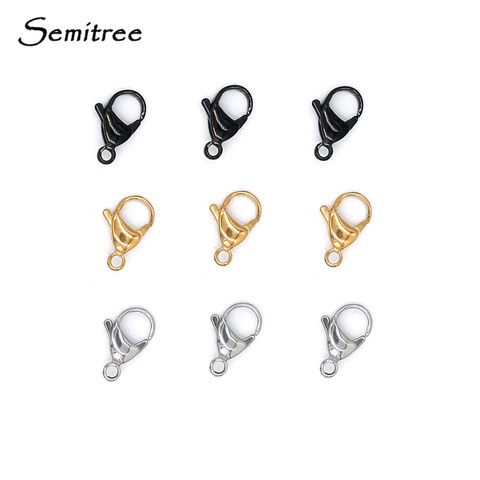 Semitree 25Pcs 15mm Stainless Steel Big Lobster Clasps Hooks Bracelet Connectors for Jewelry Making Crafts Accessories Supplies ► Photo 1/5