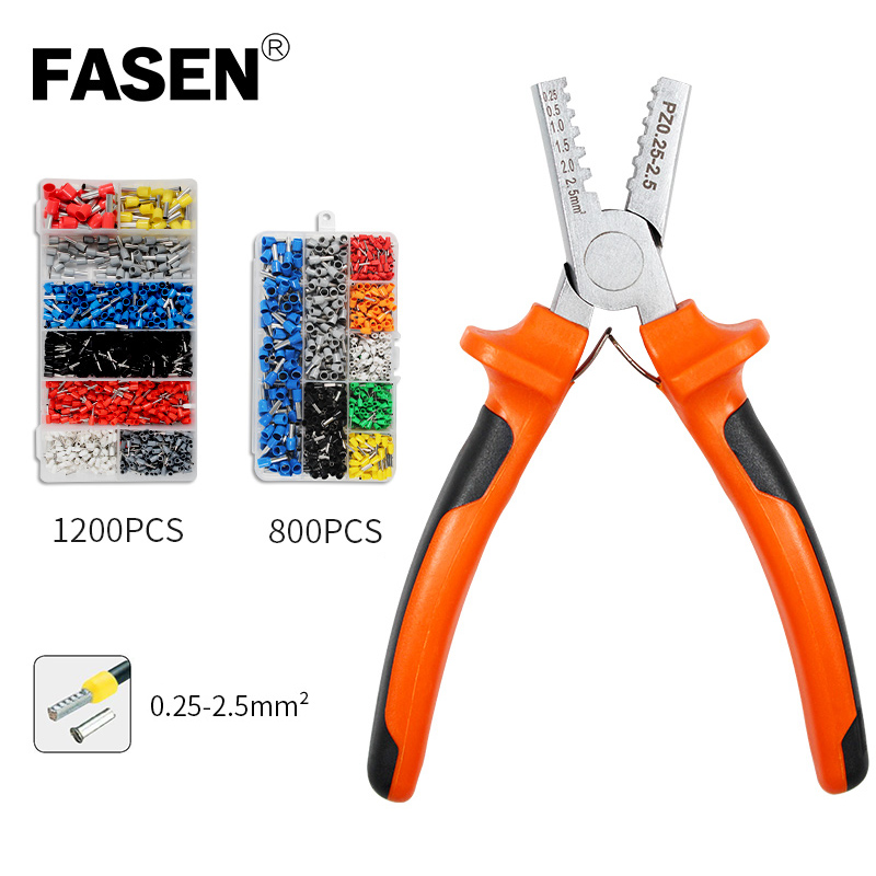 For Cable End Sleeves Style Small Crimping Plier 0.25-2.5mm2 PZ0.25-2.5 NEW 