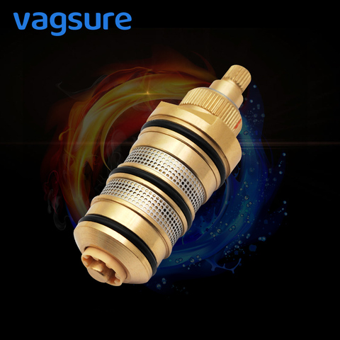 Brass Thermostatic Valve Spool Copper Faucet Cartridge Bath Mixer Tap Shower Mixing Valve Adjust The Mixing Water Temperature ► Photo 1/6