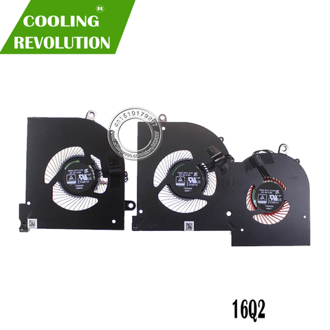 New Original Cooling Fan For MSI GS65 MS-16Q2 16Q2-CPU-CW 16Q2-GPU-CW DC5V 0.5A ► Photo 1/2