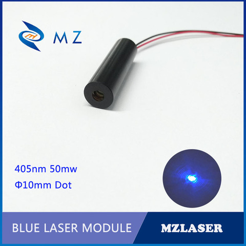 Blue dot 10mm 405nm50mw ACC drive laser module Laser engraving UV curing laser ► Photo 1/1