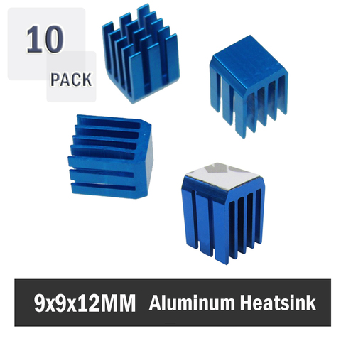 10PCS Gdstime Aluminum Mini IC Chipset Cooling Cooler Heat Sink Heatsinks 9 x 9 x 12mm ► Photo 1/6
