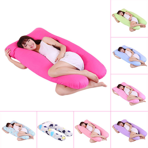 140*80cm Body Pillows Sleeping Pregnancy Pillow Belly Contoured Maternity U Shaped Removable Cover pregnant comfortable cushion ► Photo 1/6