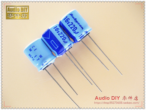 2022 hot sale 30PCS/50PCS Rubycon old sky blue TWSS (CEW) series 220uF/16V electrolytic capacitors free shipping ► Photo 1/3