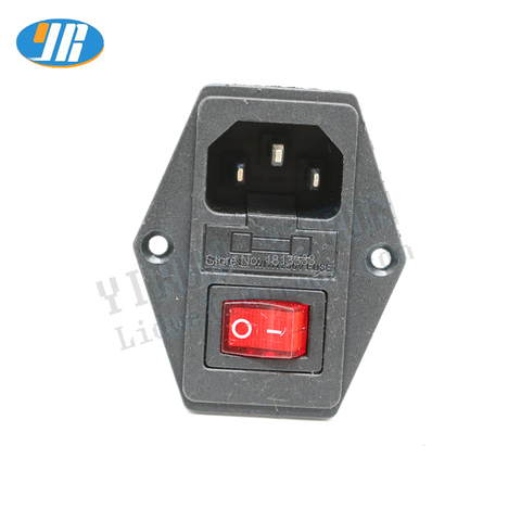 10A 250V Inlet Module Plug Fuse Switch Male Power Socket 4Pin + 3Pin IEC320 C14 Power Switch For Arcade game machine parts ► Photo 1/5