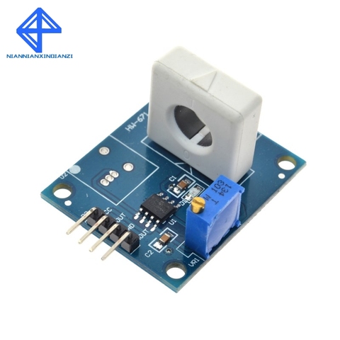 DC 5V WCS1800 Hall Current Detection Sensor Module 35A Precise With Overcurrent Signal Lamp ► Photo 1/4