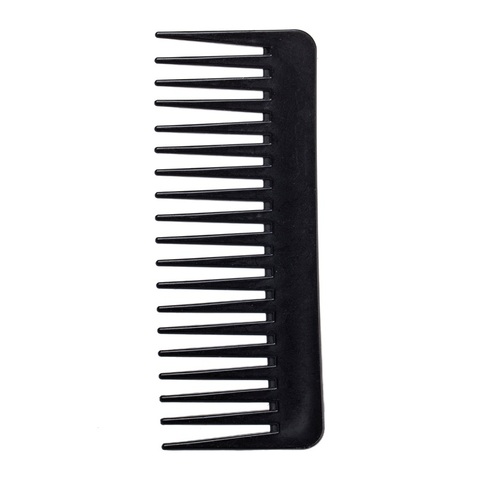 1Pcs 19 Teeth Tooth Comb Large Wide Black Plastic Pro Salon Barber Hairdressing Combs Reduce Hair Loss Hair Care Tool ► Photo 1/1