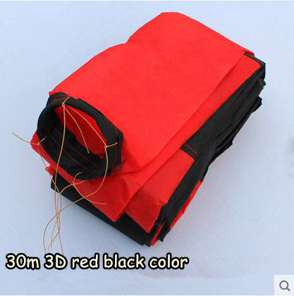 Outdoor Fun Sports Kite Accessories /30m Red with Black  3D Tail For Delta kite/Stunt /software kites Kids ► Photo 1/1