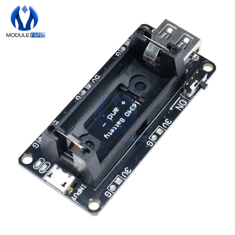 16340 Micro USB Power Bank Battery Charger Module Dual Output 3.3V 5V Rechargeable Battery Holder Lithium Battery Charging Board ► Photo 1/6