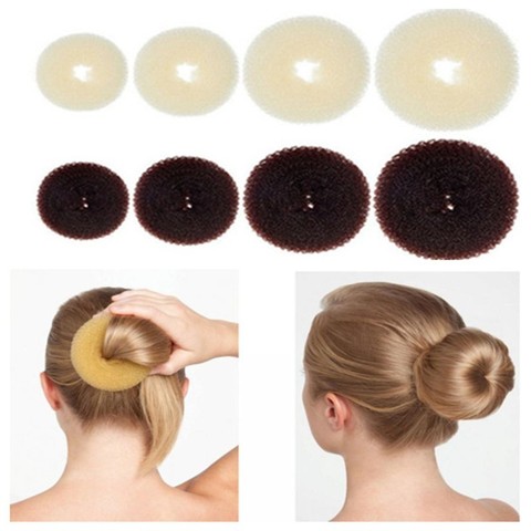 Hair Bun Maker Donut Magic Foam Sponge Easy Big Ring Hair Styling Tools  Accessories For Girls Wholesale Hair Donut Braider ► Photo 1/6