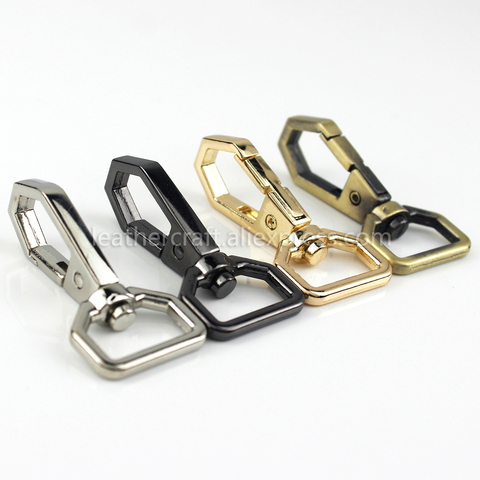 1x 19mm Metal Polygonal Swivel Trigger Snap Hook Spring Gate Clasps Leather Belt Pet Leash Bag Strap Webbing Keychain Hooks ► Photo 1/6