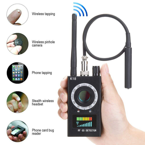 K18 Multi-function Anti-spy Detector Camera GSM Audio Bug Finder GPS Signal Lens RF Tracker Detect Wireless Products 1MHz-6.5GHz ► Photo 1/6