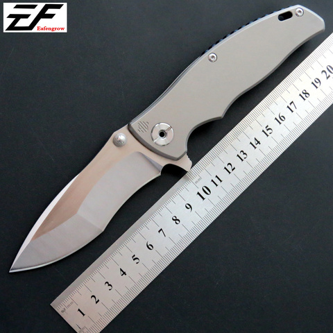 Eafengrow EF904 tactical Pocket knife D2 steel blade TC4 handle survivcal folding knife outdoor camping hunting EDC tool knife ► Photo 1/1