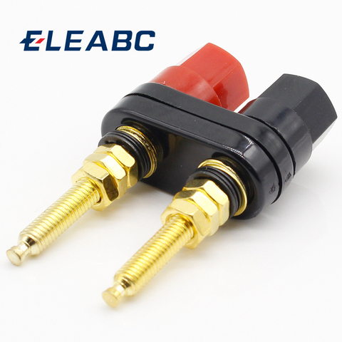 1pcs Gold Plated Banana Plug Connector Speaker Amplifier Extended Terminal Binding Post ► Photo 1/5