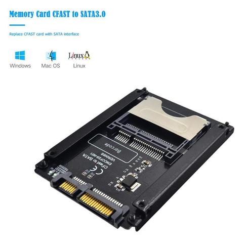 C-FAST Card Cfast to SATA 3.0 Hard Disk Adapter Card SATA 22 Pin Hard Disk SSD Case CFAST Card Reader for WinXP/7/8/10/Linux/Mac ► Photo 1/6