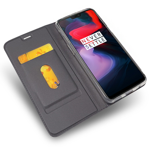 Luxury Leather Case for Oneplus 7 7Pro 7T 5t 6 6T 8gb Flip Shockproof Wallet Phone Cover On One Plus 5 Magnetic Coque Folio Capa ► Photo 1/6