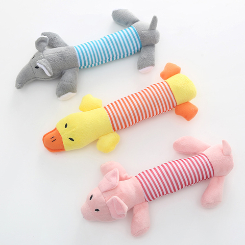 Plush Pet Dog Toy Chew Squeak Toys For Dogs Supplies Fit for All Puppy Pet Sound Toy Cute Elephant Duck Pig Plush Toys For Pets ► Photo 1/6