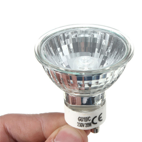 GU10 20W 35W 50W Halogen Bulb High Bright 2800K High Efficiency Clear Glass Lights Warm White Home Lamp Light Bulbs AC220-240V ► Photo 1/6