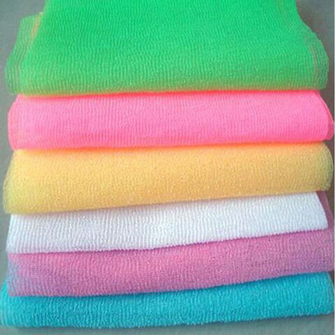 1pc Body Nylon Wash Cloth Bath Towel Mesh Body Washing Clean Exfoliate Puff Scrub Bodys Treatment Bath Shower Products ► Photo 1/6