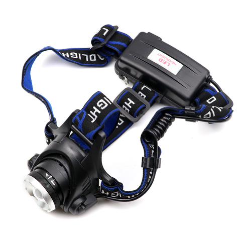 Outdoor XML L2 T6 LED zoom Headlamp 18650 Zoomable head light lamp torch flashlight Lanterna for fishing hunting camping cycling ► Photo 1/6
