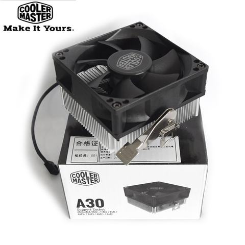 Cooler Master A30 MINI CPU Cooler 8cm Quiet Fan For AMD AM4 AM3 AM3+ AM2 AM2+ FM2 FM2+ FM1 80mm Fan PC Radiator ► Photo 1/4