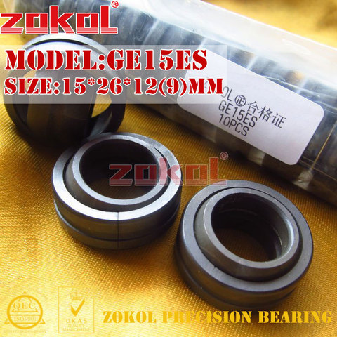 ZOKOL bearing GE15ES Radial Spherical Plain Bearing 15*26*12(9)mm ► Photo 1/5