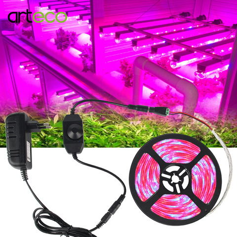 5M LED Phyto Lamps Full Spectrum LED Grow Light 300 LEDs 5050 Strip LED Fitolampy Grow Lights For Greenhouse Hydroponic plant ► Photo 1/6