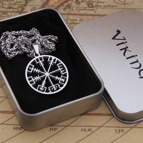 Dropshiping new arrival stainless steel Viking Nordic Rune pendant necklace men gift ► Photo 1/5