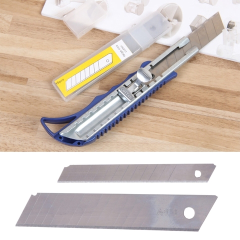 10 Pcs Box Cutter Letter Opener Snap off Replacement Blades 9/18mm Utility Knife Blades ► Photo 1/6