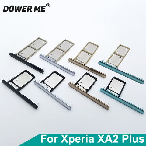 Dower Me Single Dual SIM Card Holder Reader Sim Tray Slot With Cover For Sony Xperia XA2 Plus XA2P 6inch ► Photo 1/6