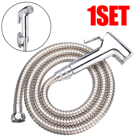 Handheld Bidet Sprayer Shower Head Toilet Shattaf Adapter Wall Bracket Hose Kit Toilet Seat Bidet Faucet For Bathroom Supplies ► Photo 1/6