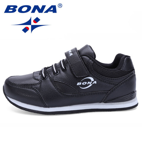 BONA New Classic Designer Style Children Casual Shoes Hook Loop Boys & Girls Sneakers Shoes Kids Flats Shoes Fast Free Shipping ► Photo 1/2