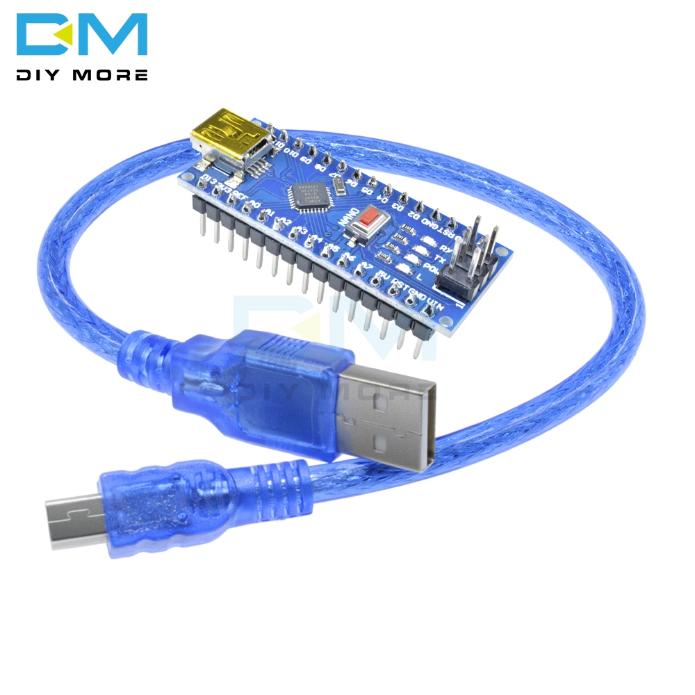 10PCS CH340 USB Nano V3.0 ATmega328P 5V 16M Micro-Controller Board Arduino+Cable 