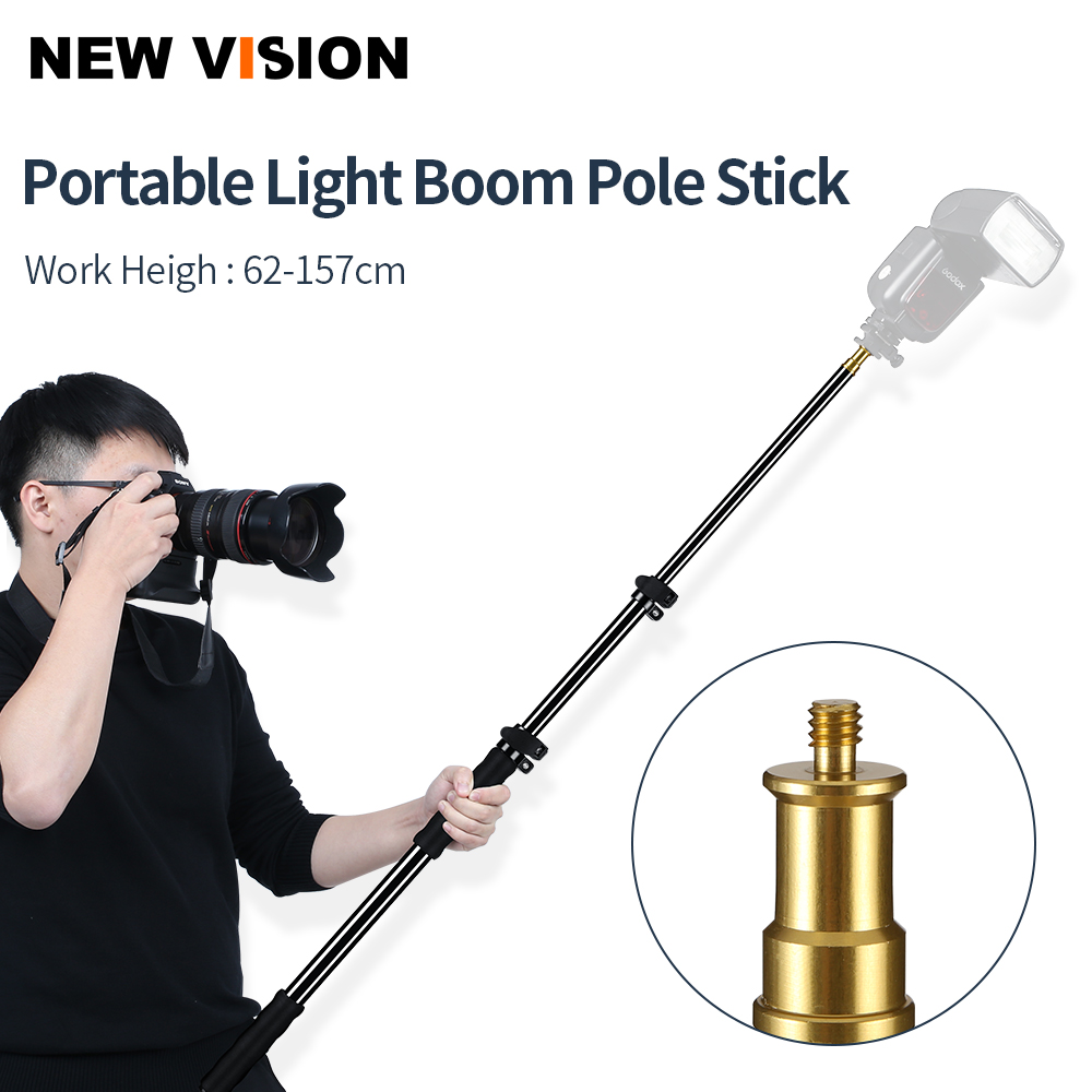 25.5-62 / 62-157cm Extension Support Rod photography Flash Speedlite Stick  Rod Photo Studio Microphone Boom Pole Handheld Grip - Price history &  Review, AliExpress Seller - New Vision Store