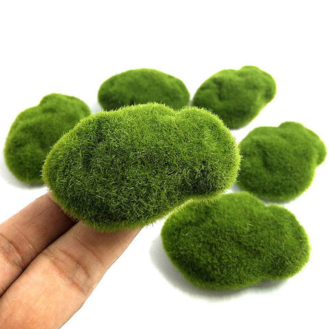 Artificial Foam Green Moss Plants Decorations 4 Size Creative Home Garden Lawn Floor Adornments ► Photo 1/6