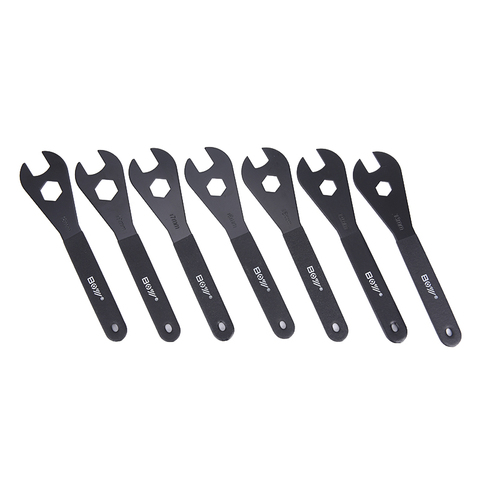 Carbon Steel Bicycle Spanner Wrench Spindle Axle Bicycle Bike Repair Tool Fit for 13mm 14mm 15mm 16mm 17mm 18mm 19mm Cone ► Photo 1/6