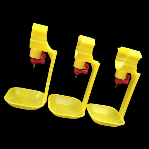 10 sets Chicken drinking cup Yellow Ball drinking Nipple Chicken tools wholesale ► Photo 1/6