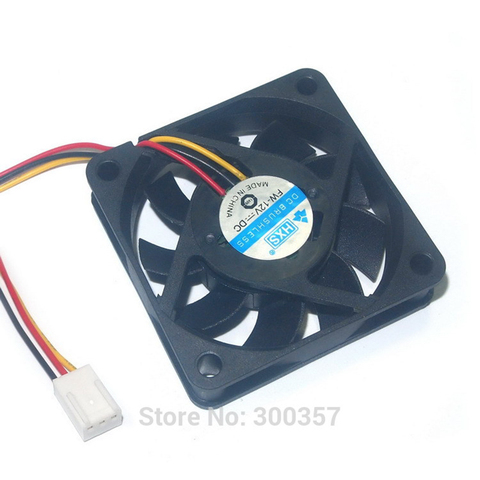 High quality Black 6cm  3pin12V 60mm x 15mm 6015 Brushless DC Fan PC Cooling Cooler Fan ► Photo 1/2